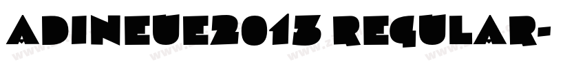 adiNeue2013 Regular字体转换